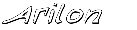 Arilon Shadow Italic Schriftart