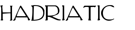 Hadriatic Schriftart