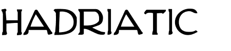Hadriatic Bold Schriftart