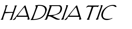 Hadriatic Italic Schriftart