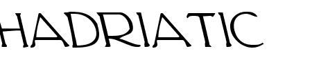 Hadriatic Leftalic Schriftart