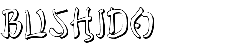 TTF: Bushido Shadow Font