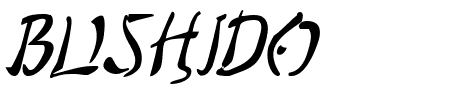 Bushido Italic Schriftart