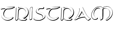 TTF: Tristram Shadow Schriftart