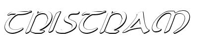 Tristram Shadow Italic Schriftart