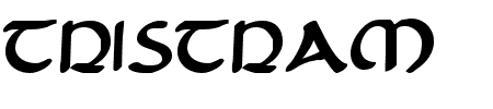 Tristram Bold Schriftart