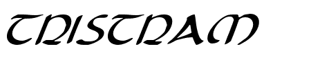 Tristram Italic Schriftart