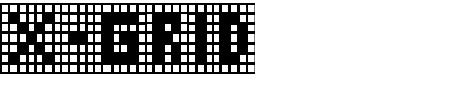 Schriftart X-Grid: Mehr Infos & Vorschau Generator TTF: X-Grid Schriftart