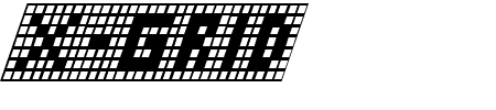 X-Grid Italic Schriftart