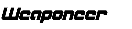 Weaponeer Italic Schriftart