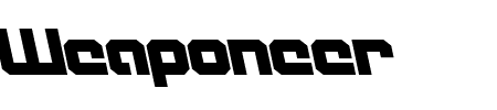 Weaponeer Leftalic Schriftart