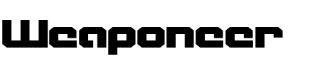 Weaponeer Expanded Schriftart