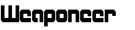 Weaponeer Condensed Schriftart