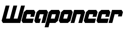 Weaponeer Condensed Italic Schriftart
