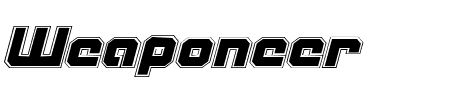 Weaponeer Academy Italic Schriftart