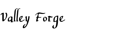 TTF: Valley Forge Schriftart