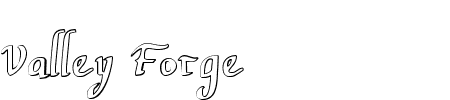 Valley Forge Outline Schriftart