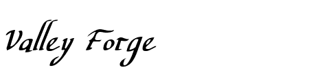 Valley Forge Italic Schriftart