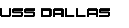 TTF: USS Dallas Font