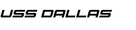 U.S.S. Dallas Expanded Italic Schriftart