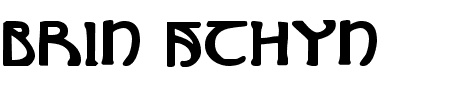 Brin Athyn Bold Schriftart