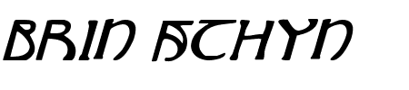 Brin Athyn Italic Schriftart