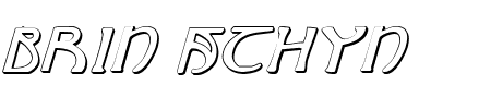 Brin Athyn Shadow Italic Schriftart
