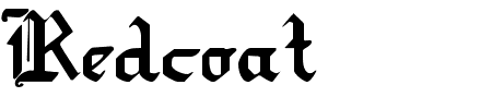 Redcoat Schriftart