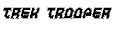 Trek Trooper Academy Italic Schriftart
