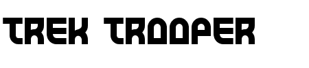 Trek Trooper Bold Schriftart