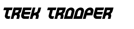 Trek Trooper Bold Italic Schriftart