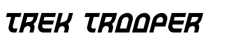 Trek Trooper Italic Schriftart