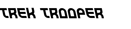 Trek Trooper Leftalic Schriftart