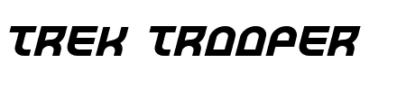 Trek Trooper Expanded Italic Schriftart