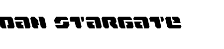 Dan Stargate Leftalic Schriftart