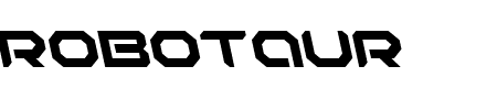 Robotaur Leftalic Schriftart