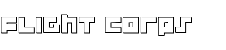 Flight Corps 3D Schriftart