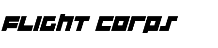 Flight Corps Italic Schriftart