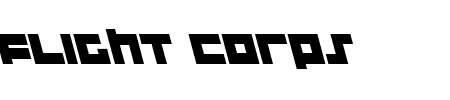 Flight Corps Leftalic Schriftart