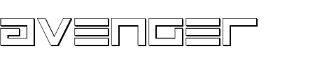Font Avenger Shadow: Mehr Infos & Zeichen Übersicht TTF: Avenger Shadow Font