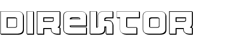 Schriftart Direktor 3D: Mehr Infos & Vorschau Generator TTF: Direktor 3D Schriftart