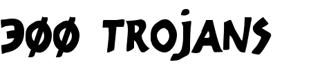 300 Trojans Condensed Schriftart
