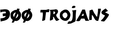 300 Trojans Schriftart