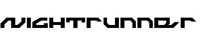 TTF: Nightrunner Schriftart