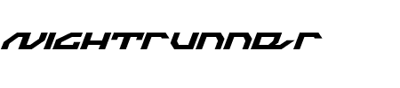 Nightrunner Italic Schriftart