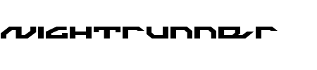 Nightrunner Expanded Schriftart