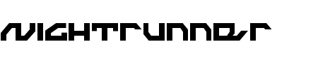 Nightrunner Condensed Schriftart