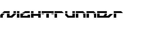 Nightrunner Laser Schriftart