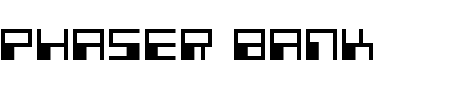 Font Phaser Bank: Mehr Infos & Zeichen Übersicht TTF: Phaser Bank Font