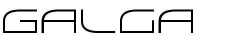 Font Galga: Mehr Infos & Zeichen Übersicht TTF: Galga Font